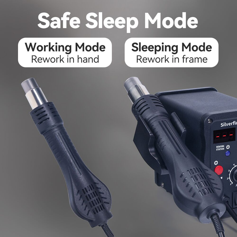 Silverflo stasiun Solder 8586D - T12 Soldering Station Oled ulasan dan harga