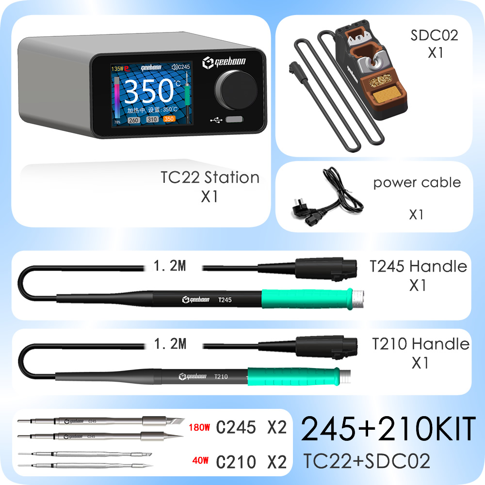 Stasiun Solder Ulang GEEBOON T - C210 Precision Soldering Station ulasan dan harga