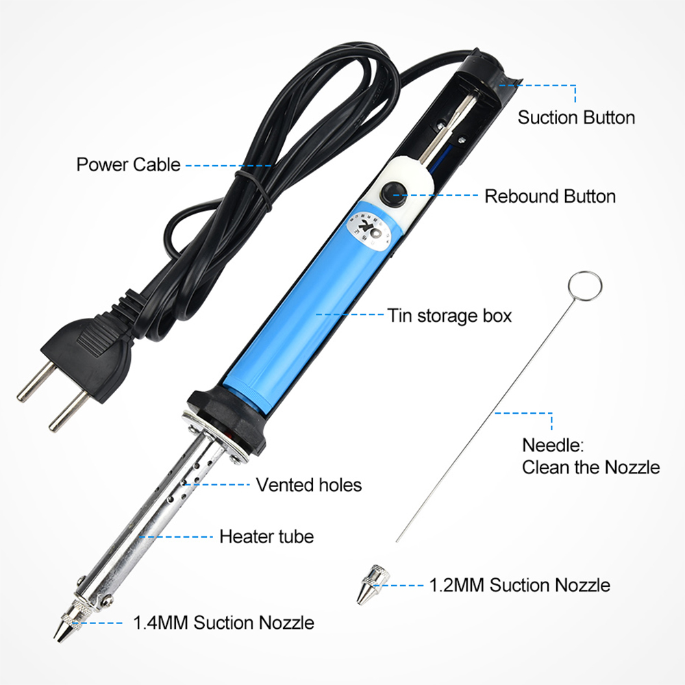 Pena Penghisap Timah Listrik U - Desoldering Pump Electric Vacuum Station ulasan dan harga